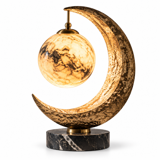 Celestial Crescent Moon Table Lamp