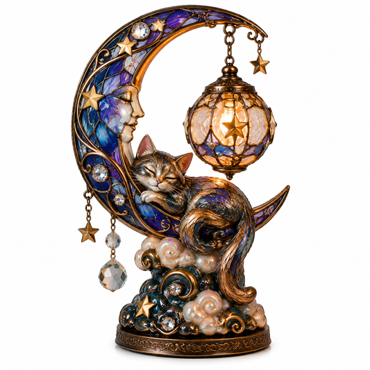 Celestial Cat Moon Lamp