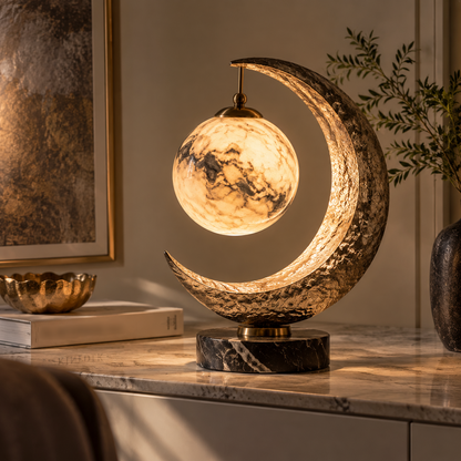 Celestial Crescent Moon Table Lamp