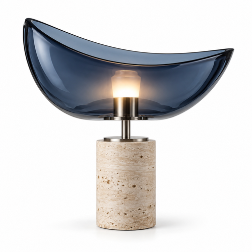Ocean Arc Glass Table Lamp
