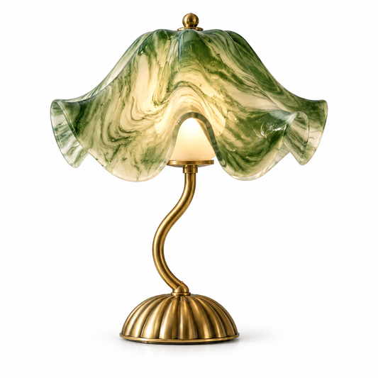 Verdant Marble Glass Table Lamp