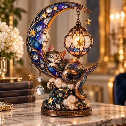 Celestial Cat Moon Lamp