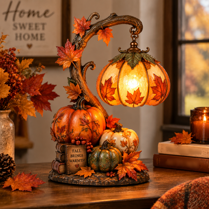Autumn Pumpkin Glow Table Lamp