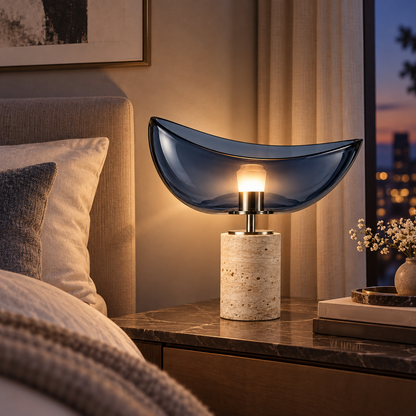 Ocean Arc Glass Table Lamp