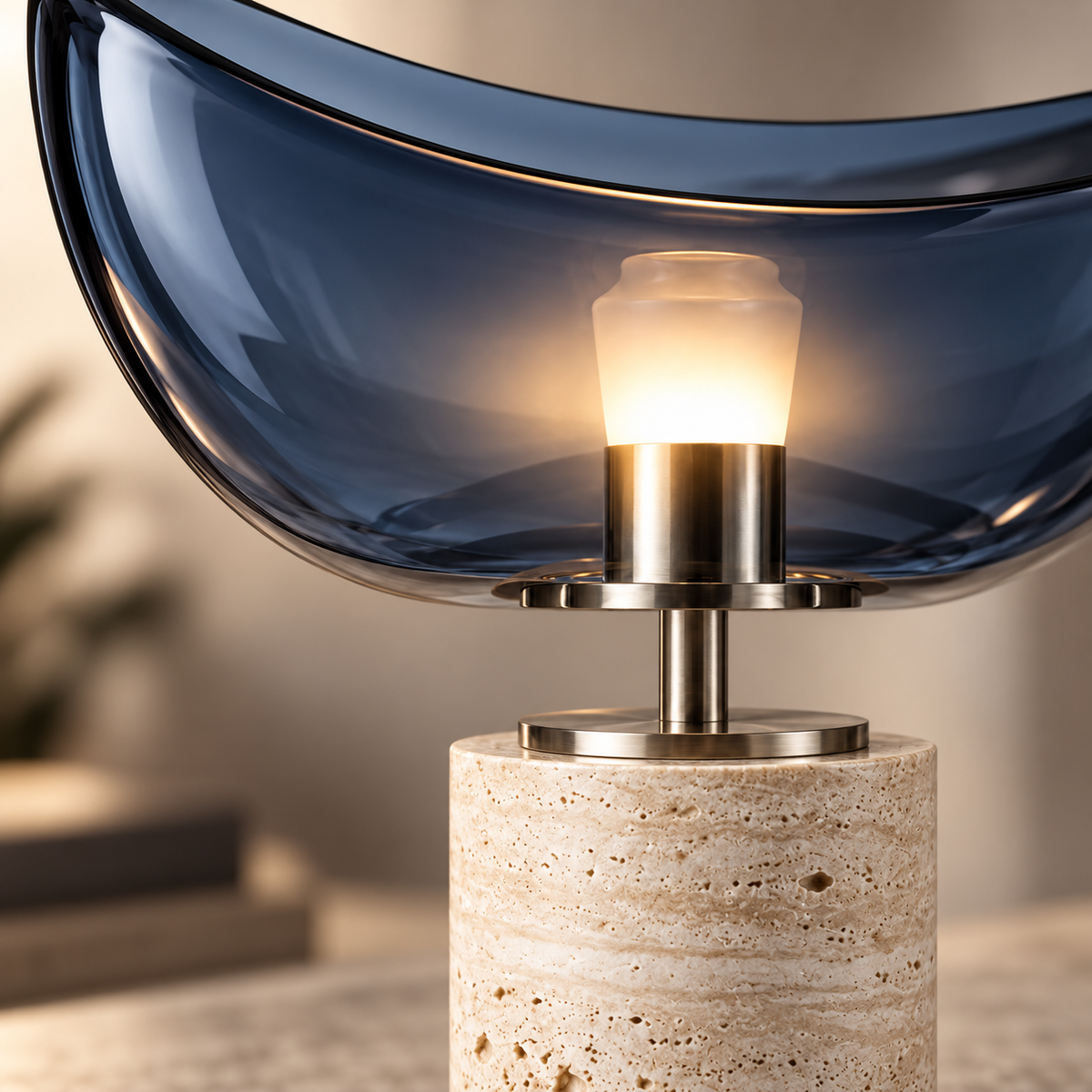 Ocean Arc Glass Table Lamp
