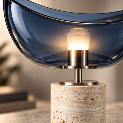 Ocean Arc Glass Table Lamp