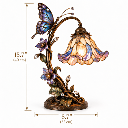 Enchanted Butterfly Glass Table Lamp